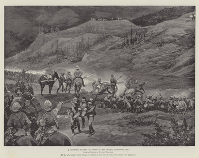 A Mountain Battery in Action in the Chitral Expedition by Richard Caton Woodville junior